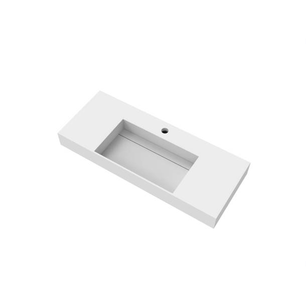 Orren Ellis Boyter 72" Rectangular Vessel Bathroom Sink with Ramp Basin